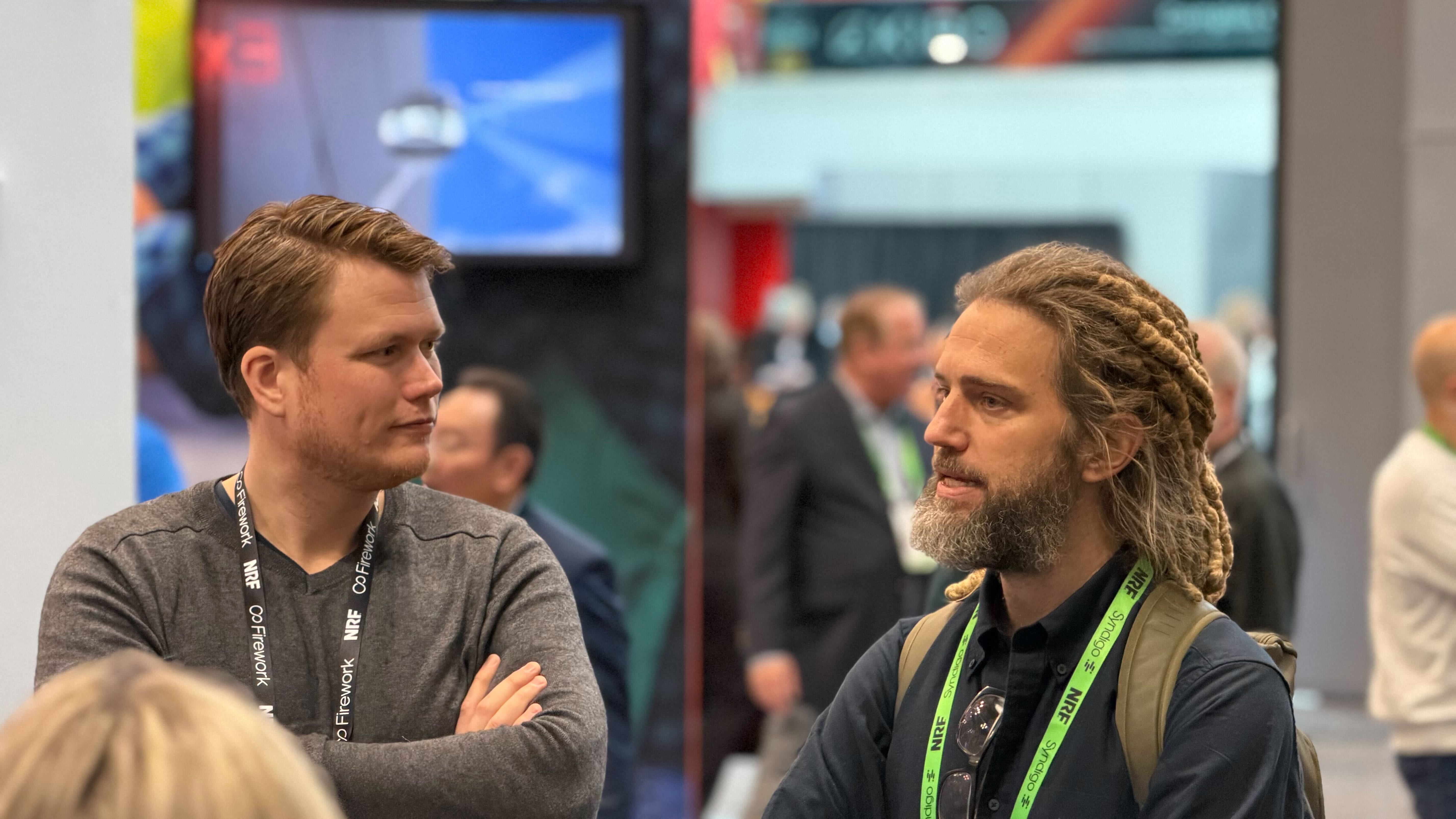 Two men at the NRF event 2026